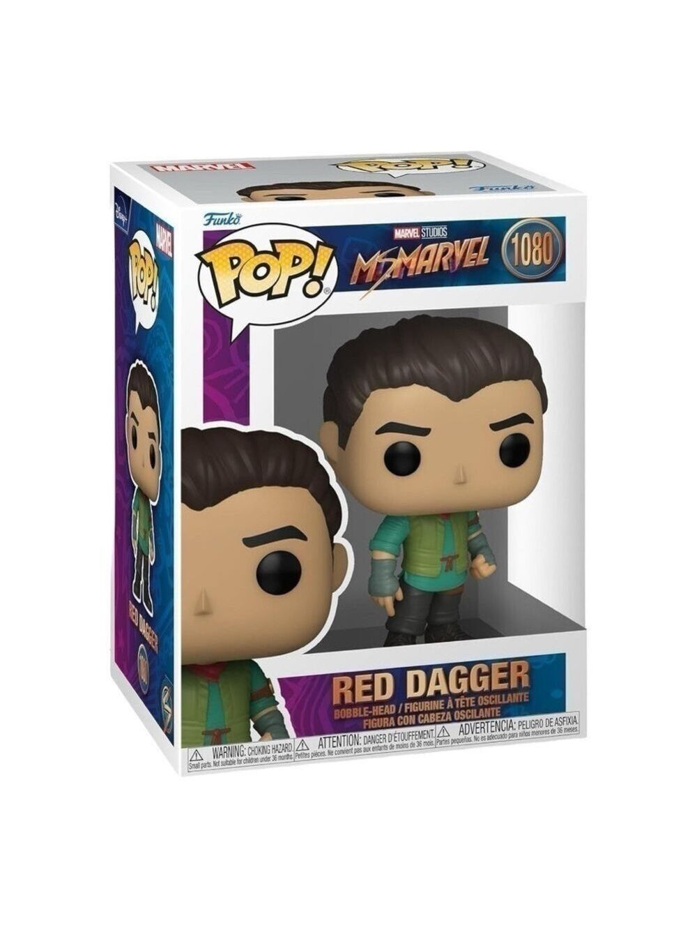 Funko Pop Ms Marvel Red Dagger Bobble Head 1080‎ NIB
